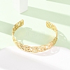 304 Stainless Steel Cuff Bangles for Women BJEW-C155-01A-G-2