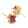 Cubic Zirconia Star Stud Earrings EJEW-G288-20G-3