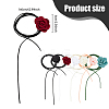 6Pcs 6 Colors Velvet Flower Collar Choker Necklaces Set NJEW-FI0001-09-2