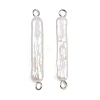 Natural Freshwater Pearl Keshi Pearl Stick Connector Charms STAS-D378-11P-1