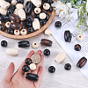 150Pcs Natural Wood Beads WOOD-GF0002-17-3