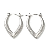 Non-Tarnish 304 Stainless Steel Hoop Earrings for Women EJEW-Z026-31P-1