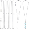 6Pcs 304 Stainless Steel Cable Chain Necklaces MAK-SC0001-46-1