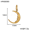 304 Stainless Steel Pendants STAS-OY012-42G-2