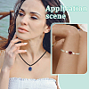 6Pcs 6 Styles Brass Pave Natural Amethyst & Rose Quartz & White Agate & Green Aventurine & Carnelian & Lapis Lazuli Multi-Strand Links KK-BC0015-16-5