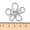 304 Stainless Steel Open Cuff Rings for Women RJEW-U060-04A-P-3