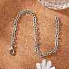Tarnish Resistant 304 Stainless Steel Cable Chain Bracelets BJEW-M188-06-5