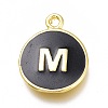 Brass Enamel Pendants KK-H103-02M-G-1