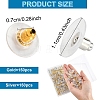 150Pairs 2 Colors Brass Bullet Clutch Bullet Clutch Earring Backs with Pad KK-YW0002-78-2