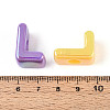 UV Plating Opaque Acrylic European Beads OACR-M027-03L-4