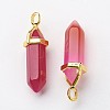 Natural Agate Double Terminated Pointed Pendants G-G902-B08-3