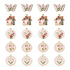 Yilisi 20Pcs 5 Style Rack Plating Alloy Enamel Pendants ENAM-YS0001-09-1