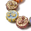 Painted Glass Beads Strands GL-CBA8EF0-02-2