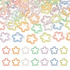 70Pcs 7 Colors Transparent Luminous Acrylic Pendants TACR-TA0001-65-1