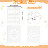 1 Set Acrylic Drawing Painting Stencils Templates DIY-BC0014-33A-2