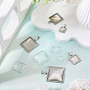 6Pcs 6 Styles 304 Stainless Steel Pendant Cabochon Settings STAS-TA0001-47A-5