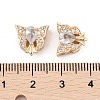 Rack Plating Brass Micro Pave Cubic Zirconia Beads KK-F879-08G-3