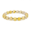 Dyed Natural Agate Beaded Stretch Bracelet BJEW-JB09179-04-1