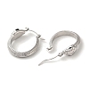 304 Stainless Steel Hoop Earrings EJEW-C085-03P-2