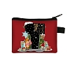 Christmat Letter Printed Polyester Wallets with Zipper PW-WGB27ED-14-1