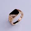 Alloy Micro Pave Cubic Zirconia Finger Rings for Men FS-WGE231C-13-1