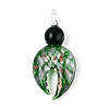 Handmade Silver Foil Lampwork Big Pendants FOIL-N031-01E-1