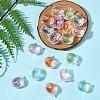 32Pcs UV Plating Rainbow Iridescent Acrylic Beads OACR-FS0002-16-8