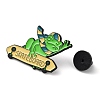 Frog with Skateboard Enamel Pins JEWB-E027-01EB-03-3