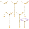 5Pcs Brass End Chains FIND-PH0028-50G-1