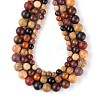 3 Style Natural Wood Beads Strands WOOD-LS0001-34-1