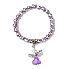 Lovely Wedding Dress Angel Bracelets for Kids BJEW-JB00727-09-1