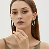 3 Pairs Brass Hoop Earrings for Women EJEW-BBC0001-66G-01-5