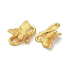 Brass Hook Clasps KK-U045-01G-2