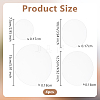 16Pcs 4 Styles Acrylic Plates AJEW-OC0005-32-2