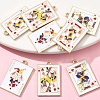 8Pcs 4 Styles Rack Plating Alloy Enamel Pendants ENAM-FS0002-73-2
