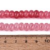 Imitation Jade Crackle Glass Beads Strands GLAA-Q108-05A-A07-4
