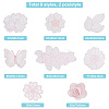 ARRICRAFT 16Pcs 8 Style Polyester Lace Computerized Embroidery Ornament Accessories DIY-AR0002-37-2