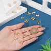 16Pcs 8 Styles Brass Micro Pave Cubic Zirconia Pendants KK-TA0002-49-7