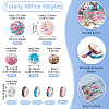 66Pcs 5 Styles Polymer Clay Pave Rhinestone Beads DIY-TA0013-93-4
