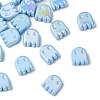 20Pcs UV Plating Acrylic Beads OACR-YW0005-01D-1