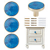4 Bags Round Zinc Alloy Acrylic Drawer Pull Handles FIND-DR0001-85D-1