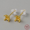 925 Sterling Silver Stud Earring Findings FIND-WH0148-088A-G-1