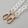 Acrylic Imitation Jelly Curb Chain Link Purse Chains FIND-WH0126-257A-2