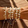 6Pcs 304 Stainless Steel Charm Bracelets BA2405-1-2