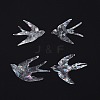 Swallow Shape Waterproof PVC Laser Adhesive Stickers DIY-WH0256-002-1