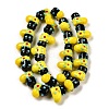 Handmade Lampwork Bumpy Beads Strands LAMP-U001-01B-1-1