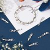 SUPERFINDINGS 10Pcs Brass Clear Cubic Zirconia Watch Band Clasps ZIRC-FH0001-38G-6