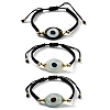 Evil Eye Acrylic Link Bracelets BJEW-U027-01G-2
