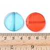 Flat Round Transparent Acrylic Beads MACR-R546-26-4