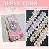 180Pcs 6 Colors Flower Resin Cabochons MRMJ-SC0001-58-5